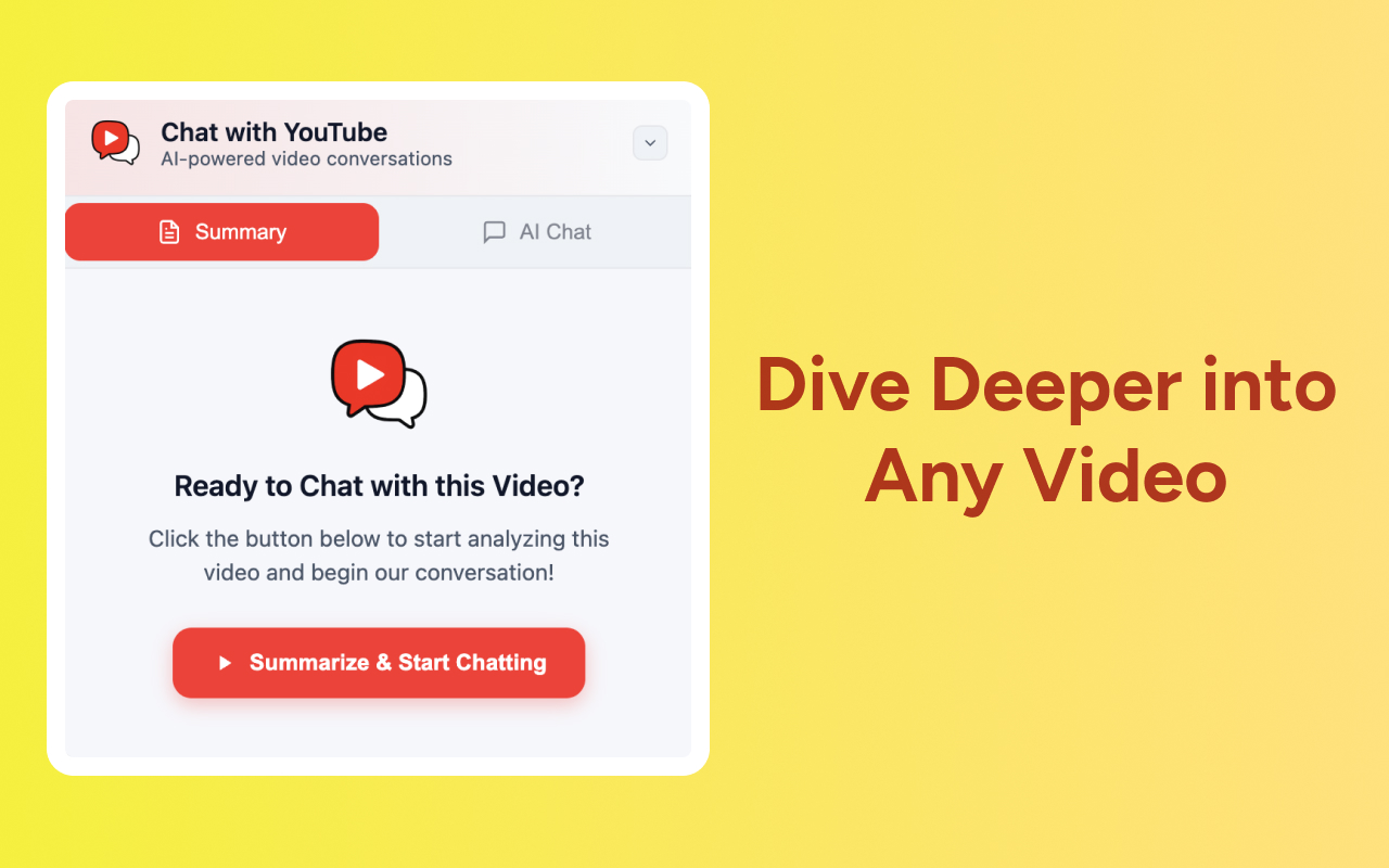 Chat with YouTube - Smart Features